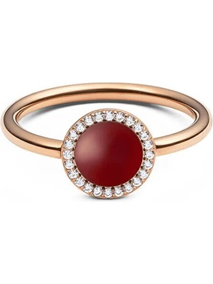 Daniel Wellington Audrey Ring Red Agathe Rose Gold