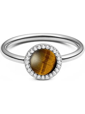 Daniel Wellington Audrey Ring Tiger Eye Silver
