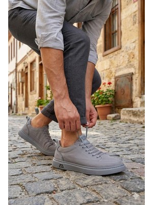 Guja 26Y510-2 Rahat Kauçuk Taban Tekstil Lastik Bağcıklı Sneaker Erkek Ayakkabı