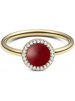 Daniel Wellington Audrey Ring Red Agathe Gold