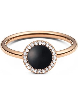 Daniel Wellington Audrey Ring Black Agathe Rose Gold