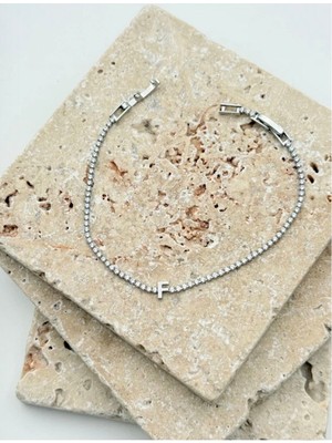 SY Aksesuar Su Yolu Silver Harf Bileklik