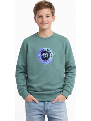 Baglan Erkek Çocuk Ön Arka Baskılı Sweatshirt BGL-ST05230