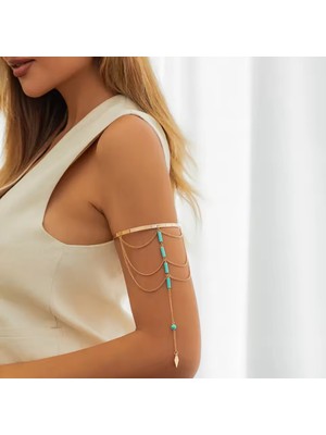 Özbience Şık Boncuklu Üst Kol Bileziği, Tarzınıza Zarif Dokunuş