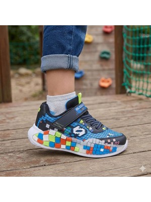 Rungo Alessıo Erkek Çocuk Cırtlı Hafif Desenli Sneakers Spor Ayakkabı