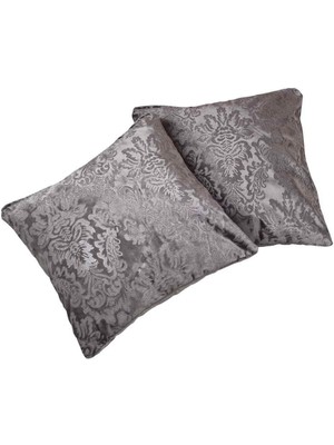 Nev Home Kadife Dokulu Dekoratif 2'li Set Koltuk/kanepe Kullanımına Uygun Kırlent Kılıfları Model 10