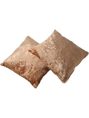 Nev Home Kadife Dokulu Dekoratif 2'li Set Koltuk/kanepe Kullanımına Uygun Kırlent Kılıfları Model 29