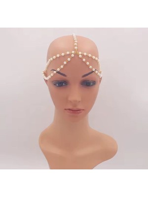 Özbience Şık Inci Zincir Kafa Aksesuarı ile Tarzınıza Zarafet Katın