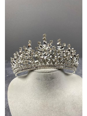 Özbience Şık Taşlı Gelin Tacı, Zarif ve Parlak Düğün Aksesuarı
