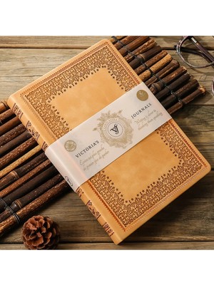 Victoria's Journals Vintage Old Book Defter 14X20 Cm. 80GR. 160 Yaprak.çizgili