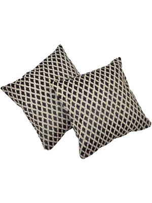 Nev Home Kadife Dokulu Dekoratif 2'li Set Koltuk/kanepe Kullanımına Uygun Kırlent Kılıfları Model 23