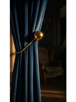 Gold Rengi Hayalet Kol ( Fon ve Tül) Bağı, Perde Aksesuarı, Perde Tutucu, Renso