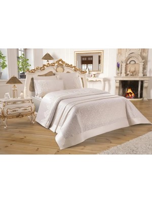 Kosova Hanımeli Diana Pike Takımı Çift Kişilik Krem