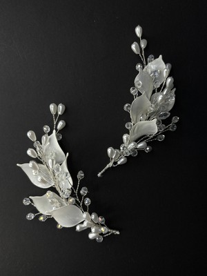 Özbience Şık Sedef Reçine 2'li Firkete Saç ve Türban Aksesuarı