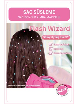 Özbience Kendin Yap Saç Takısı Seti, Taş ve Boncuk ile Şık Saç Süsleme