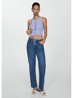 Mango Fiyonklu Dokuma Bluz