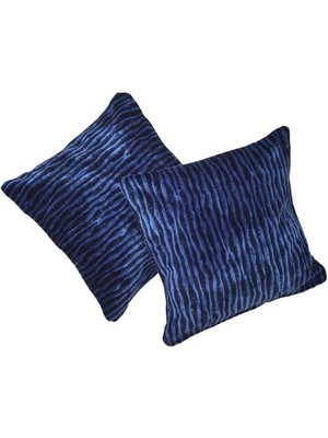 Nev Home Kadife Dokulu Dekoratif 2'li Set Koltuk/kanepe Kullanımına Uygun Kırlent Kılıfları Model 14