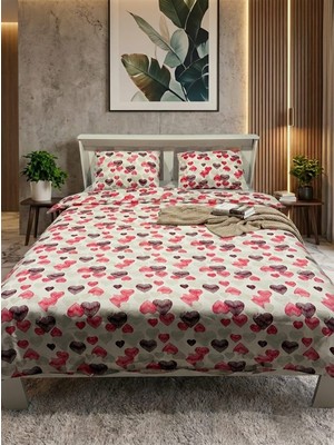 Tekstil Vagonu Çift Kişilik Lastikli Nevresim Takımı ,yumuşak Dokulu