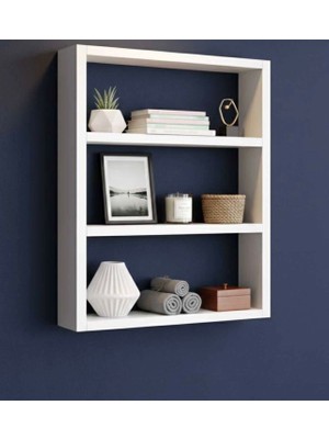 Kare Duvar Rafı Mdf