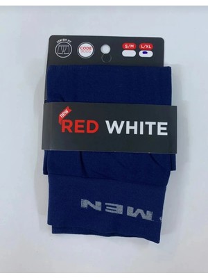 Form Angel Red White Erkek Boxer Lazer Kesim Esnek Kumaş