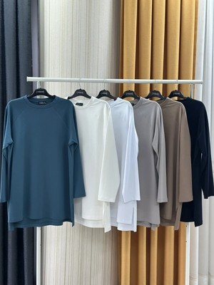 Reglan Kol Asimetrik Kesim Süprem Tişört