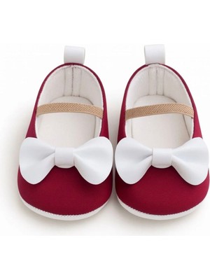 Minissa Baby Kids Konfor ve Şıklığı Buluşturan Kırmızı Ilk Adım Ayakkabısı Kelebek Modeli