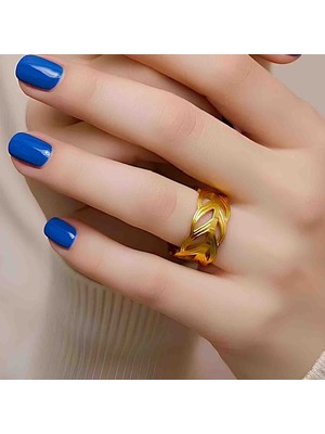 Bontexs Her Parmağa Uyumlu Ayarlanabilir Özellik,sevgiliye Hediye Zarif Tasarım Ayarlanabilir Kararmaz Çelik Yüzük