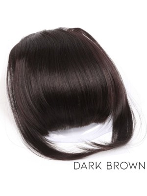 Özbience Koyu Kahve Takma Kahkül Perçem, Isıya Dayanıklı ve Yıkanabilir