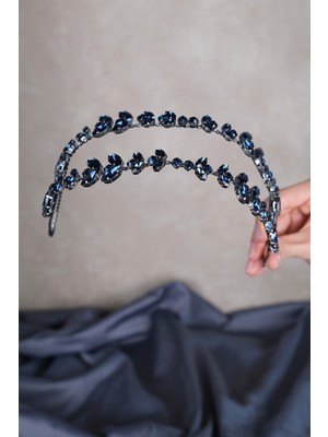 Özbience Şık Kristal Taşlı Gelin Kına Tacı, Zarif ve Parlak Tasarım