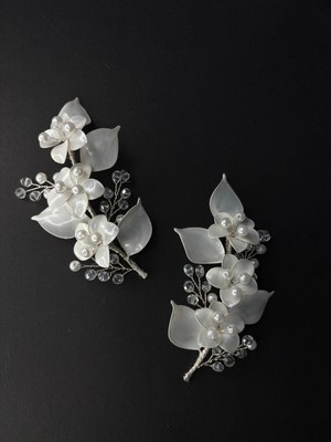 Özbience Sedef Reçine 2'li Yaprak Saç ve Türban Aksesuarı, Şıklığınızı Tamamlar