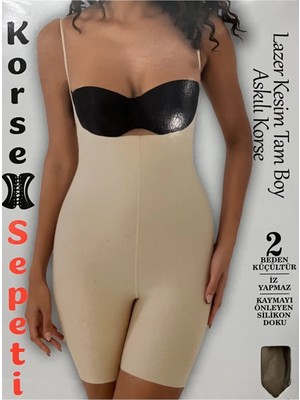 Form Angel Korse Sepeti Lazer Kesim Tam Boy Boydan Askılı Korse 3010