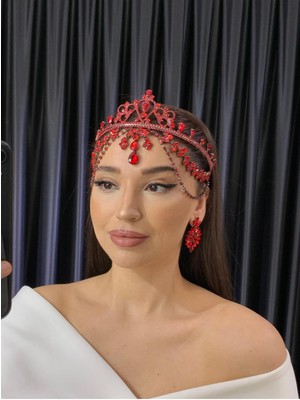 Özbience Şık Taşlı Gelin Alınlığı, Düğün ve Nişan Için Zarif Tasarım