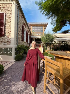 Modal Kumaş Kiloş Etekli Alt-Üst Takım