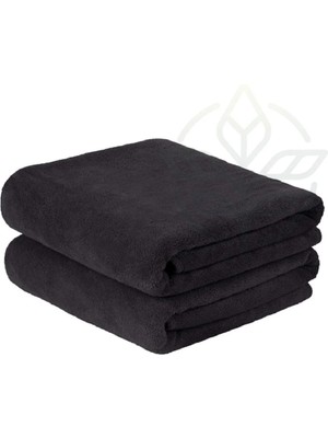 Tusebu Siyah El/yüz Havlusu Pamuklu – 12’li Yüksek Emici Set