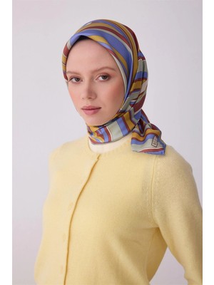 Belli Geometrik Desen Tivil Ipek Eşarp 4311D E26YA4311D01-32