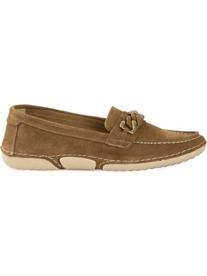 Pegia Süet Zincir Detaylı Loafer DG6105
