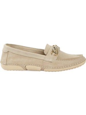 Pegia Süet Zincir Detaylı Loafer DG6105