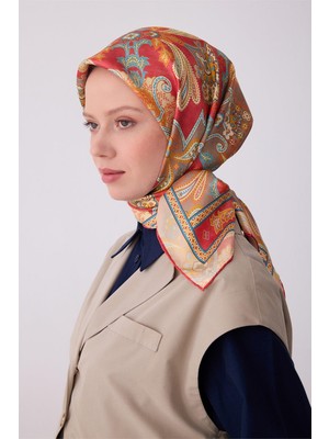 Belli Etnik Desen Tivil Ipek Eşarp 4304D E26YA4304D01-03