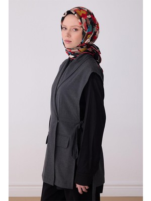 Belli Çiçek Desen Tivil Ipek Eşarp 4312D E26YA4312D01-31