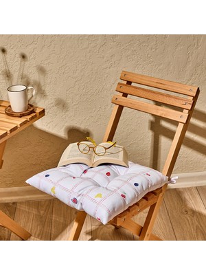 Matmel Soft Mila Sandalye Minderi - Ekru - 40X40 cm