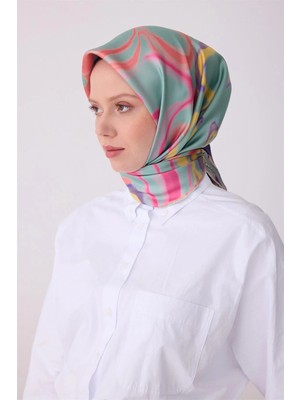 Belli Soyut Desen Tivil Ipek Eşarp 4301D E26YA4301D01-52