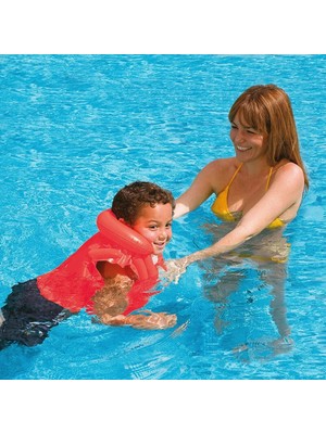 Intex IY58671 Yakalı Kırmızı Yelek 50X47 cm