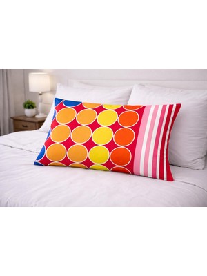 Ber-Tun Tekstil Desenl Yastıkkılıfı Fermuarlı 4'lü Takım