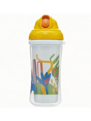 BabyTime 2 Adet Bebedor Isı Yalıtımlı Pipetli Alıştırma Bardağı 270 ml