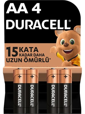 Duracell Alkalin Aa Kalem Pil 4 Adet (4 Adet)