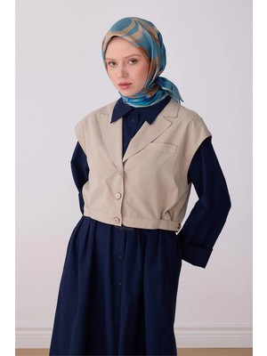 Belli Soyut Desen Tivil Ipek Eşarp 4301D E26YA4301D01-81