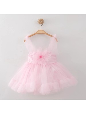 Papatya Abiye Elbise - Pudra - 6 - 9 Ay Pudra