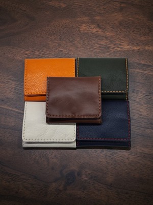 Kurtay Leather %100 Gerçek Deri El Yapımı Çok Amaçlı Mini Cüzdan - Kahverengi