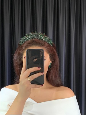 Özbience Şık ve Zarif Gelin Nişan Kına Söz Tacı, Özel Gününüz Için Tasarım