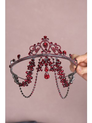 Özbience Gelin Için Şık ve Zarif Saçaklı Alınlık, Özel Tasarım Aksesuar